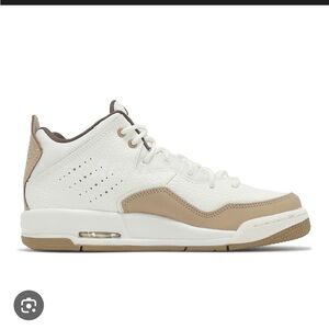 Jordan Kids Sneakers in White and Tan